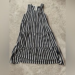 J crew striped maxi dress in large